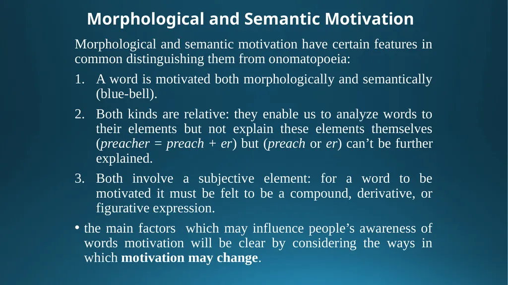Words forms & meaning transparent & opaque forms & - slide 28 of 41