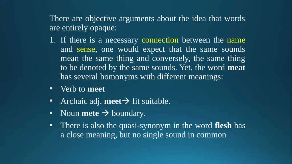 Words forms & meaning transparent & opaque forms & - slide 19 of 41