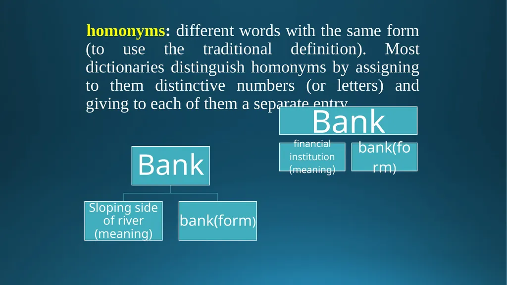 Words forms & meaning transparent & opaque forms & - slide 11 of 41