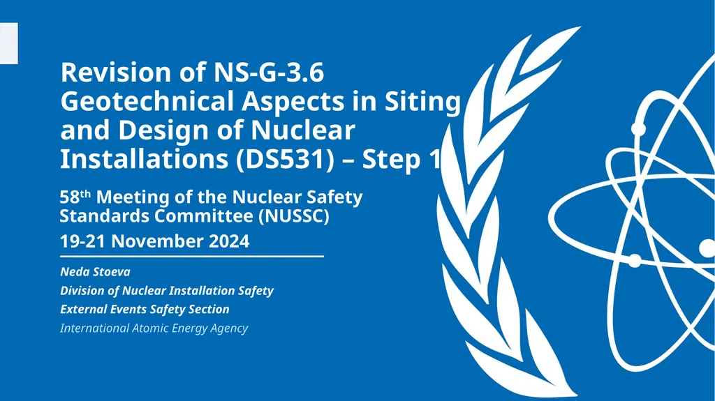 Neda Stoeva Division of Nuclear Installation - slide 1 of 13
