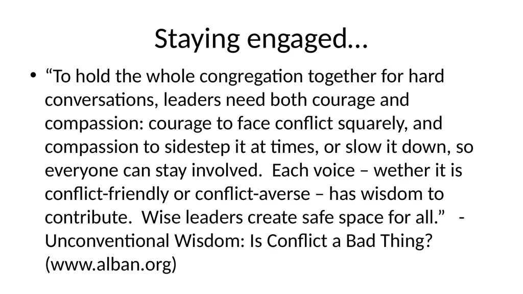 When conflict happens I’d rather be… Our stories - slide 6 of 8