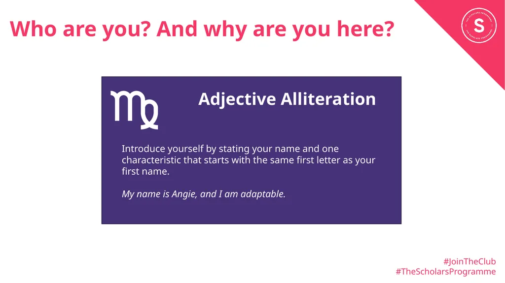 Icebreakers On the following slides, you will find - slide 3 of 9