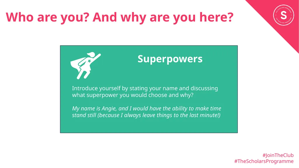 Icebreakers On the following slides, you will find - slide 4 of 9