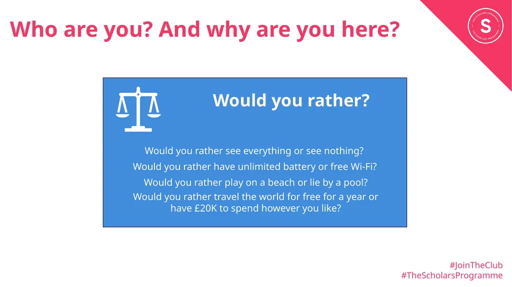 Icebreakers On the following slides, you will find - slide 5 of 9