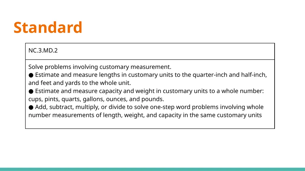 Math Routines Cluster 8: Using Tools to Measure - slide 2 of 16