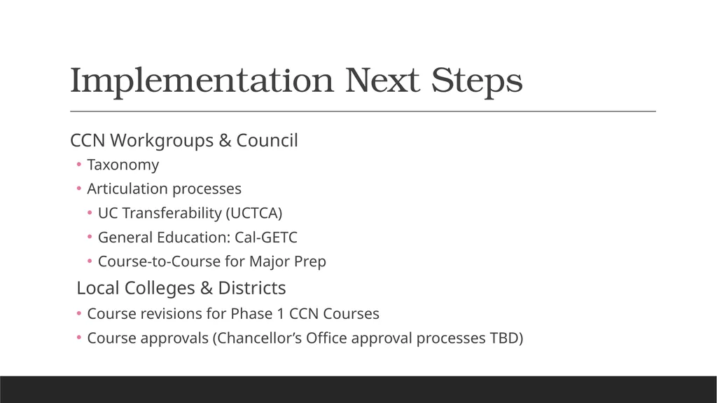 Common Course Numbering Update Michelle - slide 14 of 17