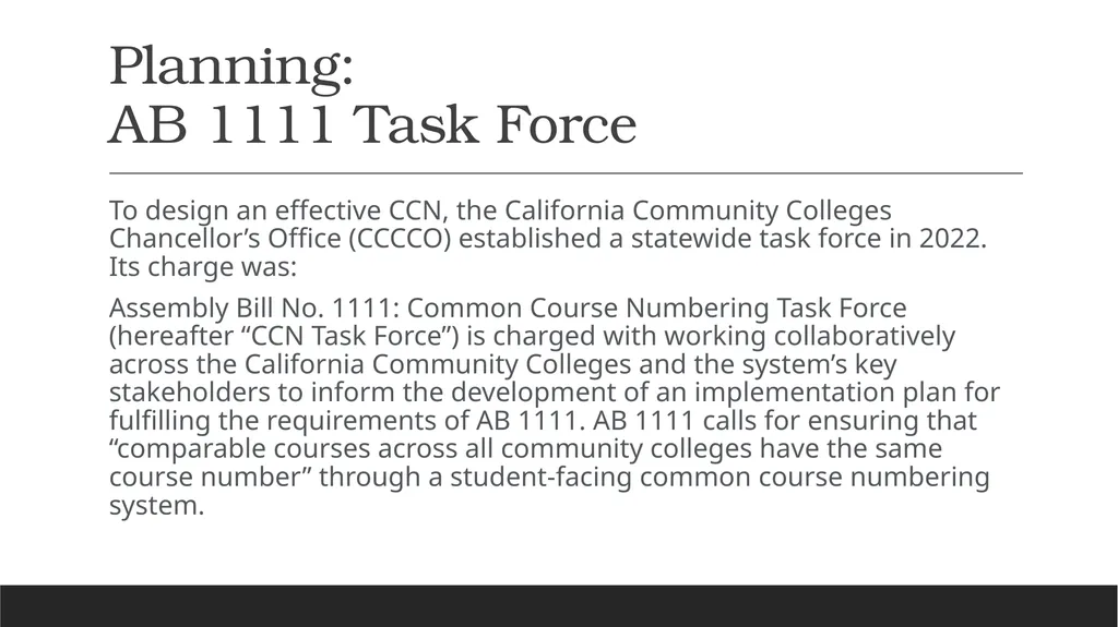 Common Course Numbering Update Michelle - slide 6 of 17
