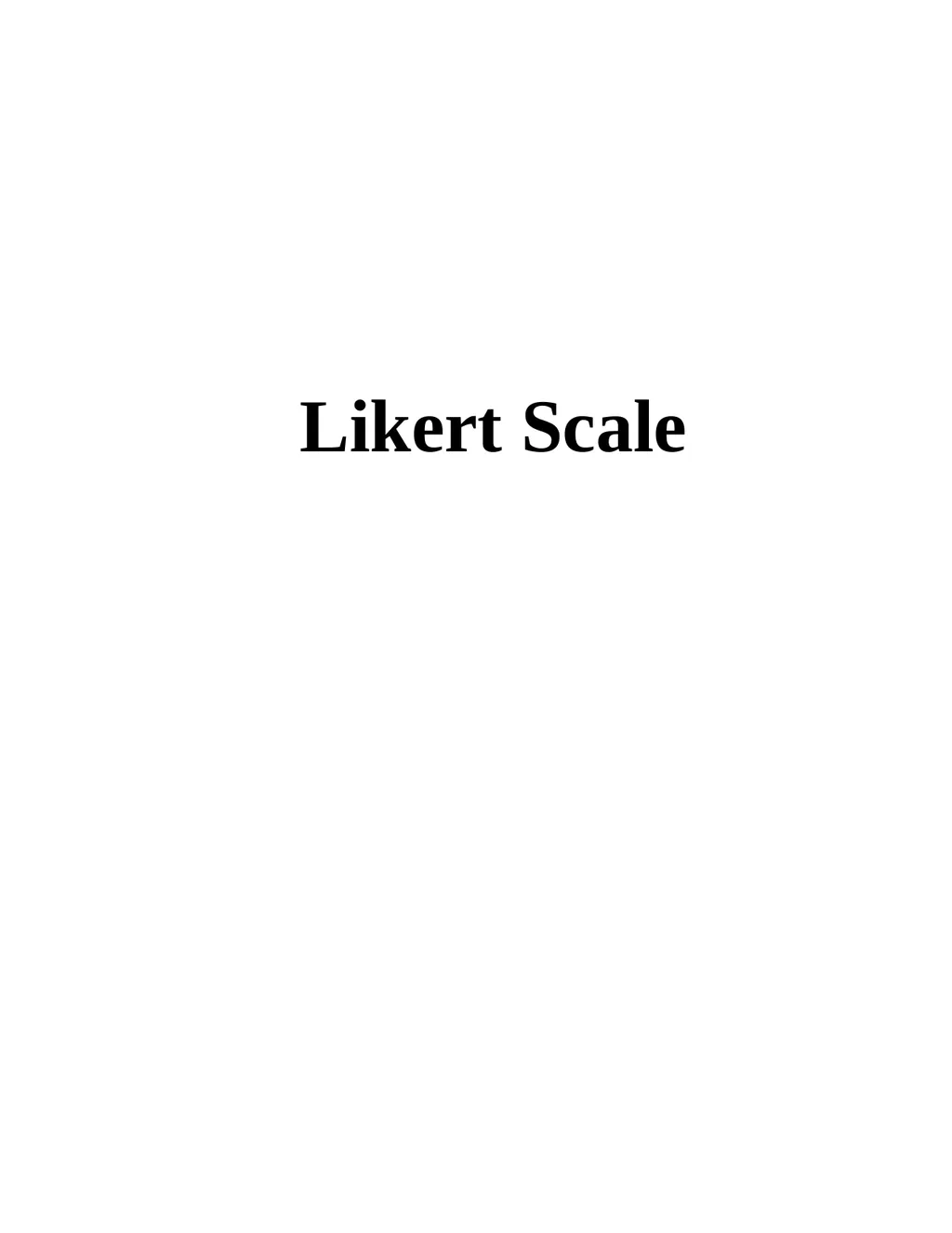 Likert Scale Likert Scale Examples for Surveys - slide 1 of 5