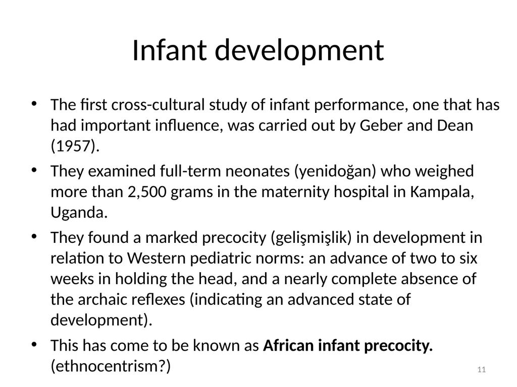 Cultural Transmission and Individual Development - slide 11 of 40