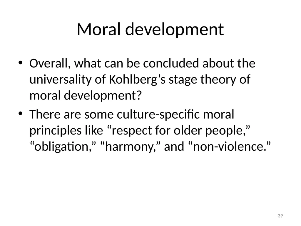 Cultural Transmission and Individual Development - slide 39 of 40
