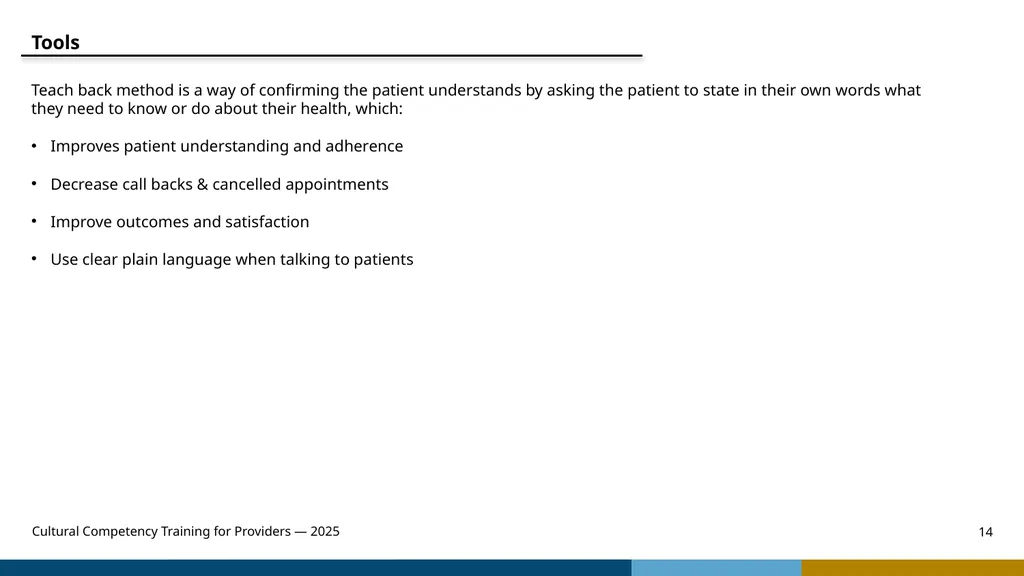 Cultural Competency Training for Providers — 2025 - slide 14 of 31