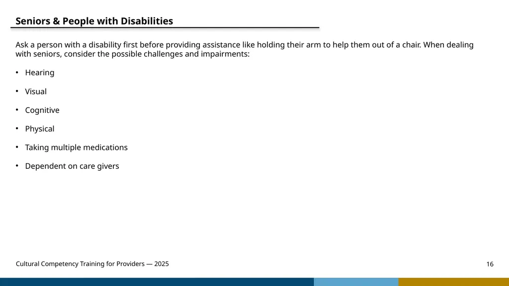 Cultural Competency Training for Providers — 2025 - slide 16 of 31