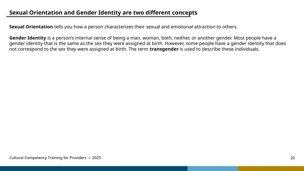 Cultural Competency Training for Providers — 2025 - slide 20 of 31