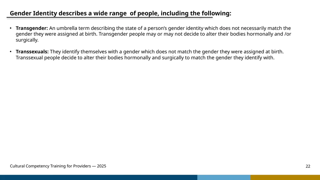 Cultural Competency Training for Providers — 2025 - slide 22 of 31