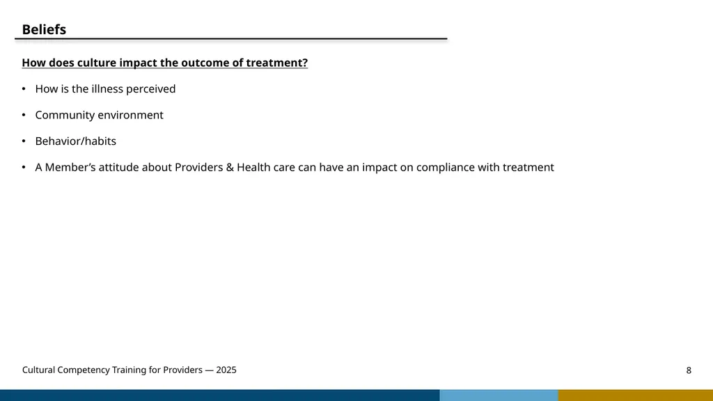 Cultural Competency Training for Providers — 2025 - slide 8 of 31
