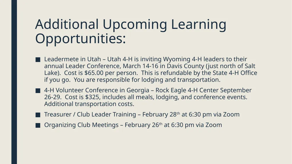 Engaging 4-H Parents Welcome! While we wait to get - slide 33 of 33