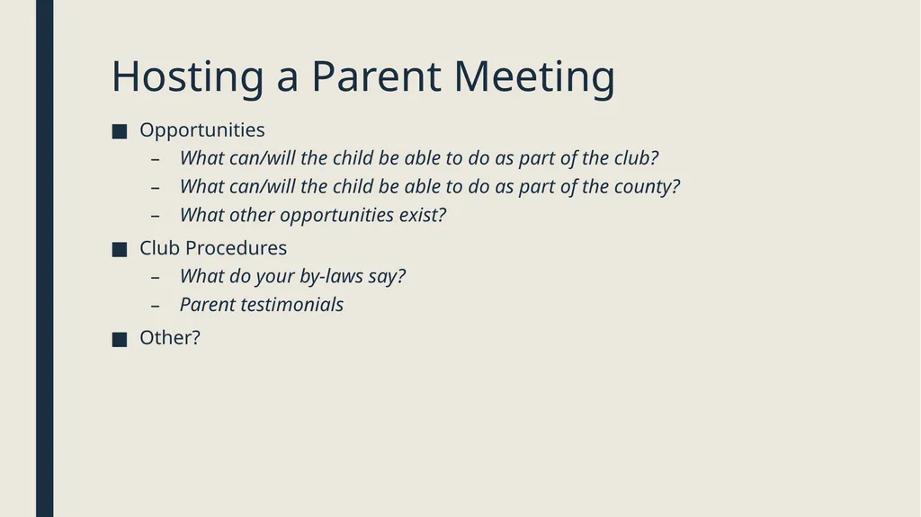 Engaging 4-H Parents Welcome! While we wait to get - slide 15 of 33