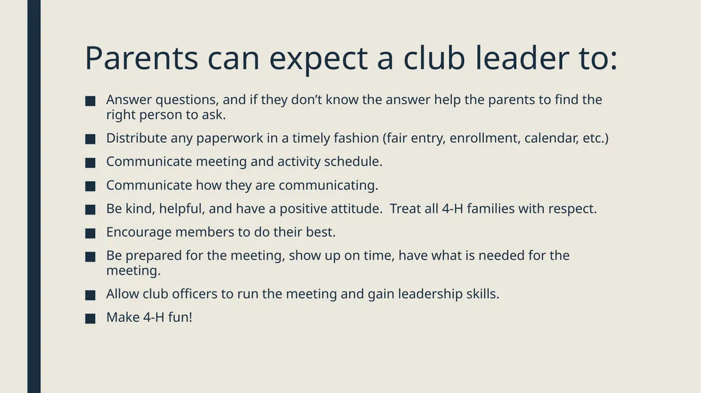 Engaging 4-H Parents Welcome! While we wait to get - slide 18 of 33