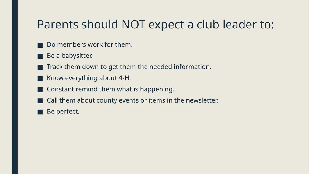 Engaging 4-H Parents Welcome! While we wait to get - slide 19 of 33