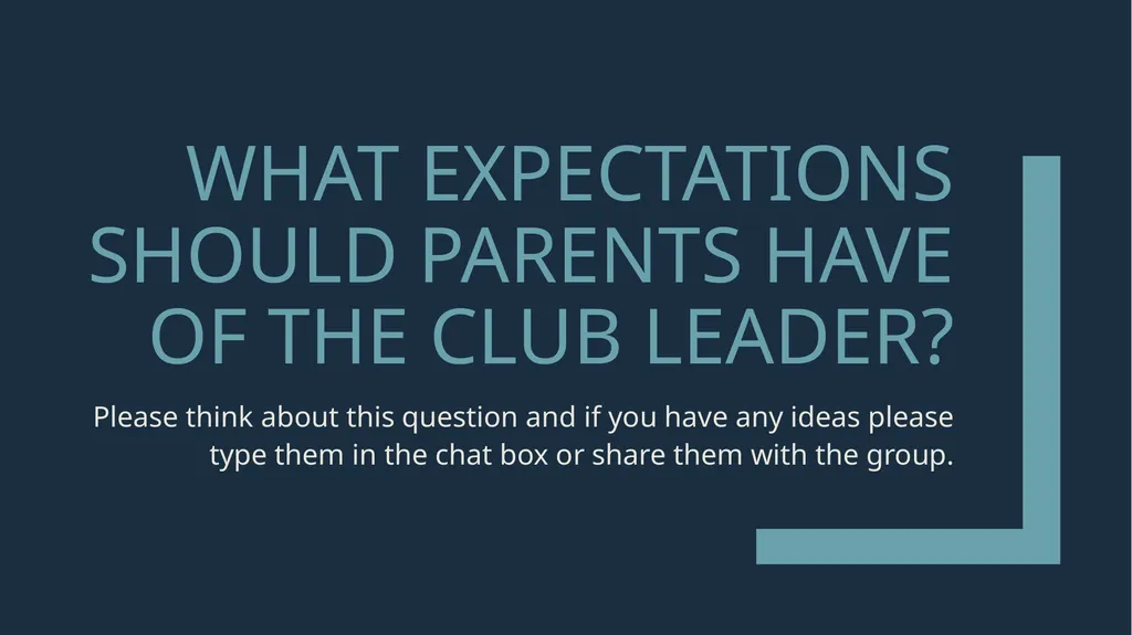 Engaging 4-H Parents Welcome! While we wait to get - slide 17 of 33