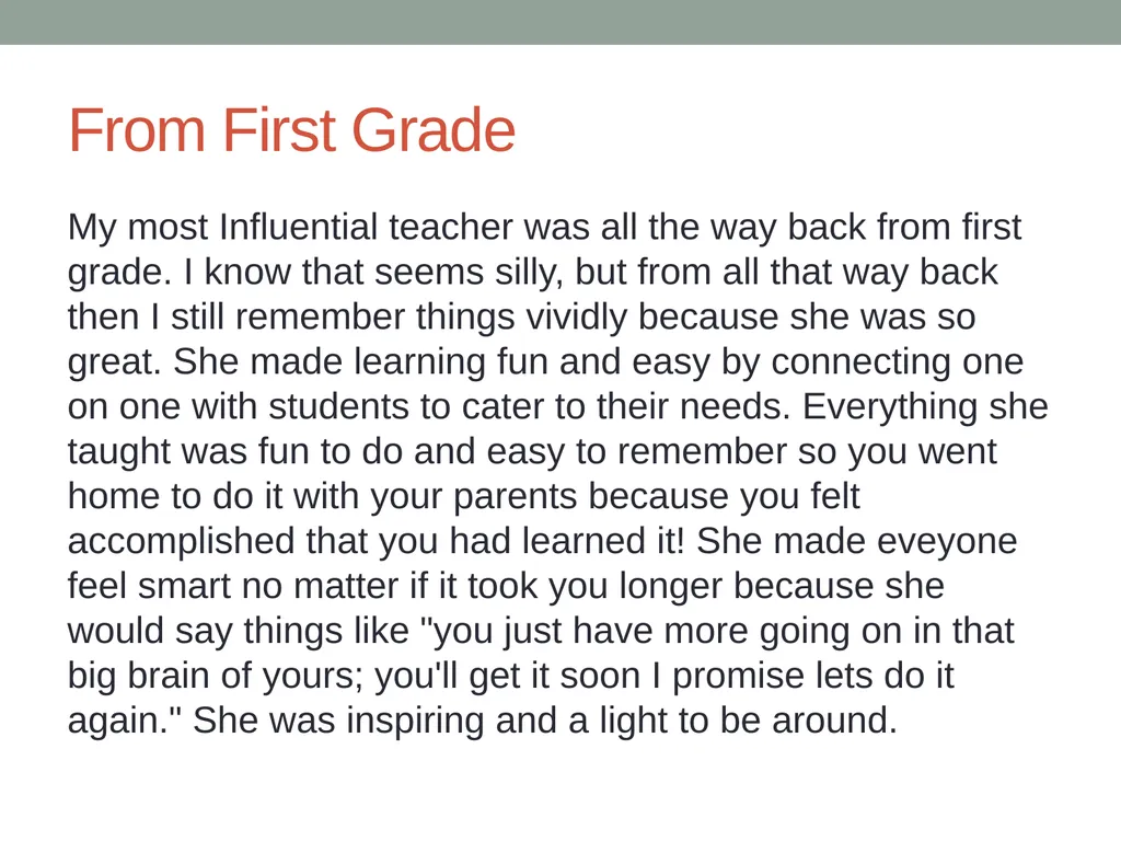 What follows is an example of the posts from the - slide 5 of 9