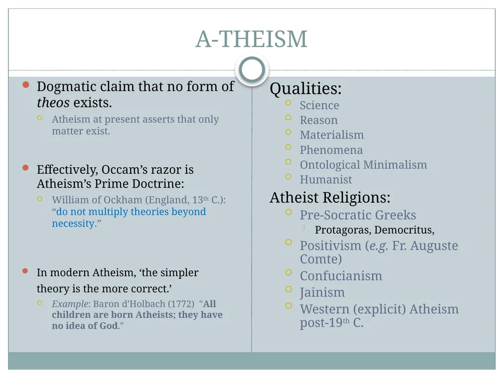 Dr. Stephen A. Ogden LIBS 7023 ATHEISM: A - slide 8 of 8