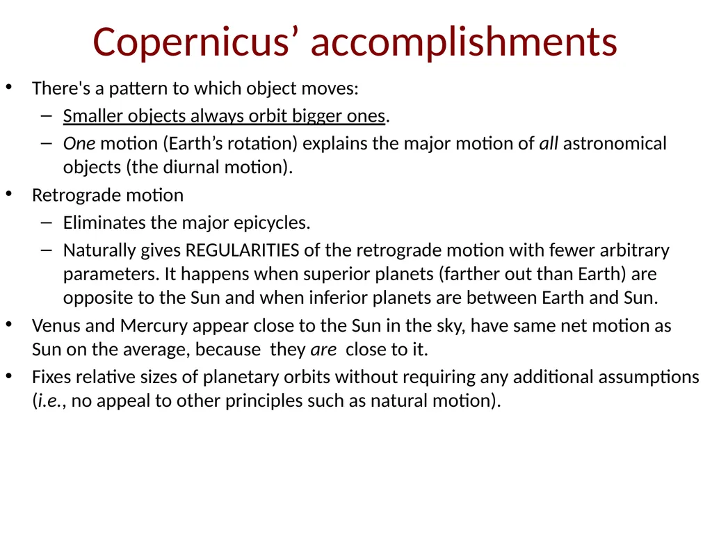 We begin to discuss the conceptual revolutions - slide 16 of 21