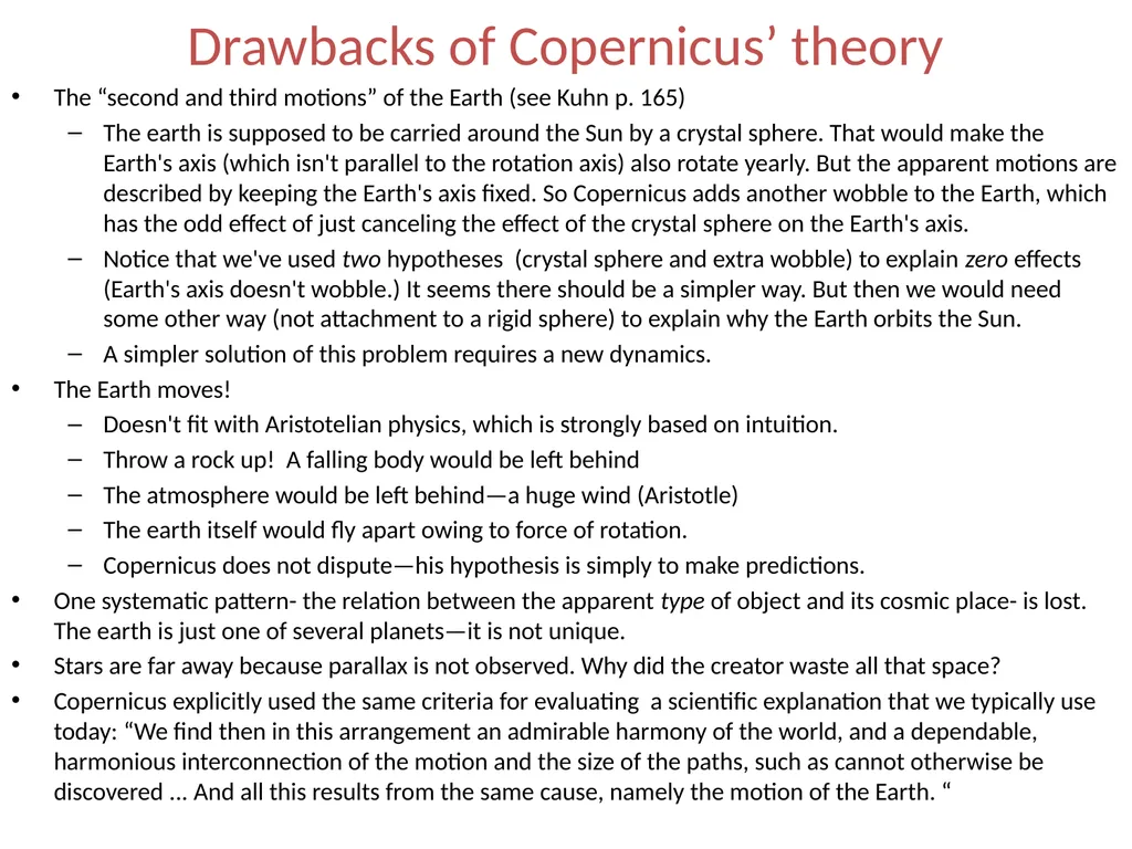 We begin to discuss the conceptual revolutions - slide 18 of 21