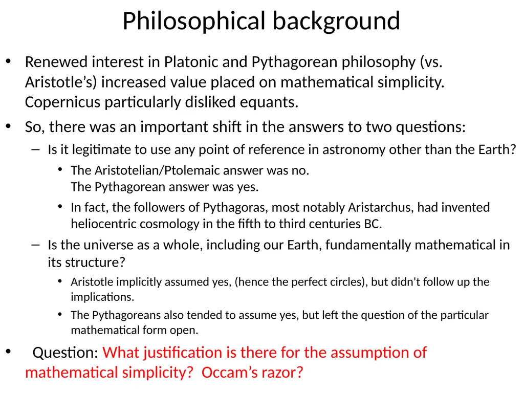 We begin to discuss the conceptual revolutions - slide 13 of 21