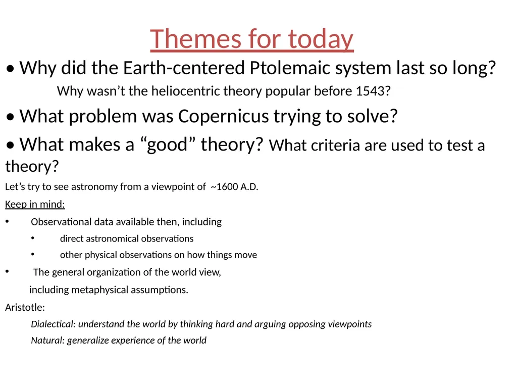 We begin to discuss the conceptual revolutions - slide 2 of 21