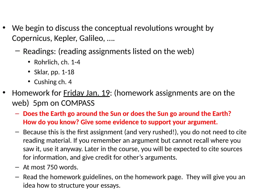 We begin to discuss the conceptual revolutions - slide 1 of 21