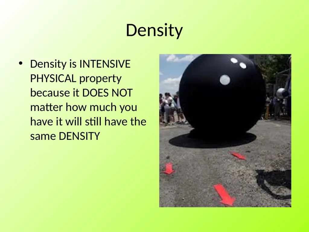 Physical Properties of Pure Substances Intensive - slide 13 of 28
