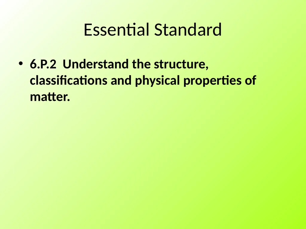 Physical Properties of Pure Substances Intensive - slide 2 of 28
