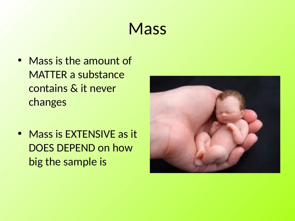 Physical Properties of Pure Substances Intensive - slide 22 of 28