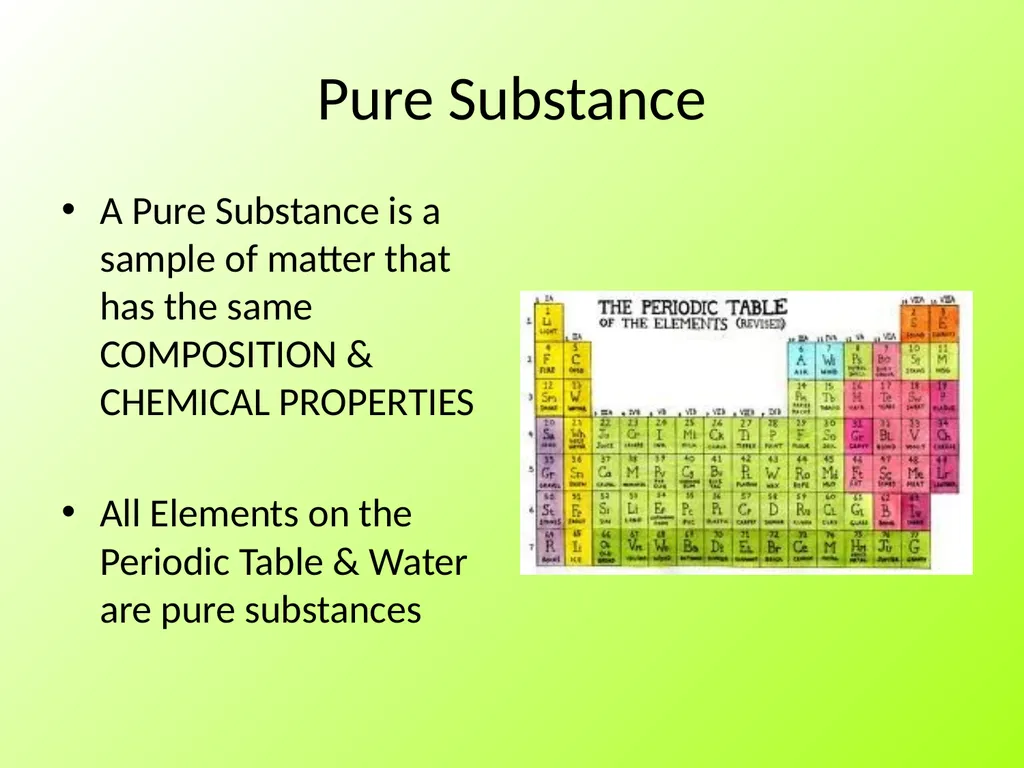 Physical Properties of Pure Substances Intensive - slide 5 of 28