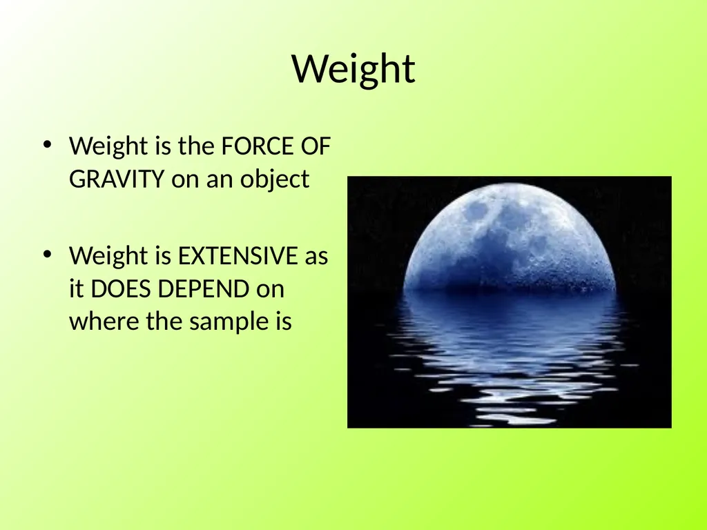 Physical Properties of Pure Substances Intensive - slide 24 of 28