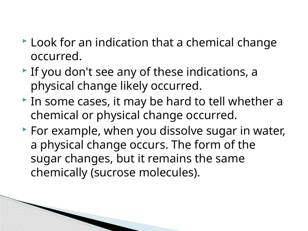 Chemical and Physical Changes A physical property - slide 11 of 12