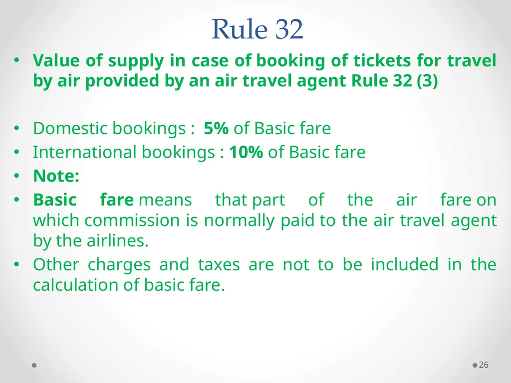 Value of Supply in GST Presented by PAMS - slide 26 of 35