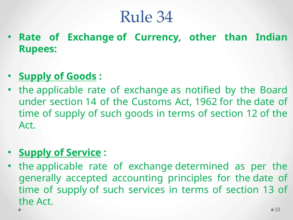 Value of Supply in GST Presented by PAMS - slide 33 of 35