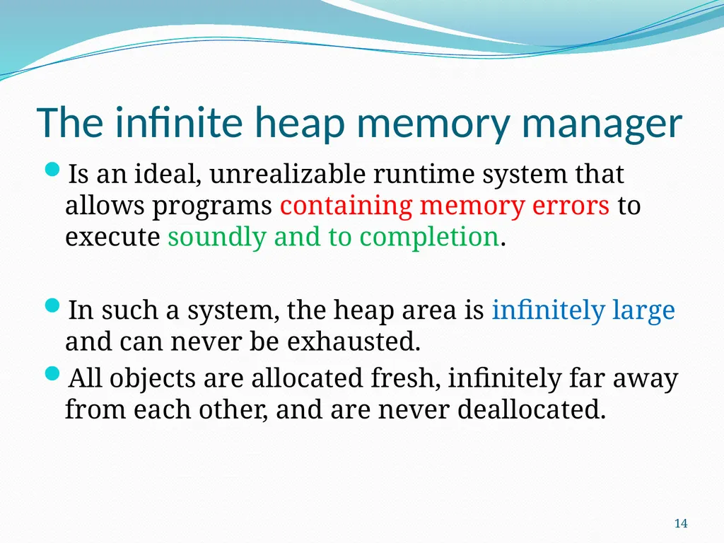 DieHard: Probabilistic Memory Safety for Unsafe - slide 14 of 45