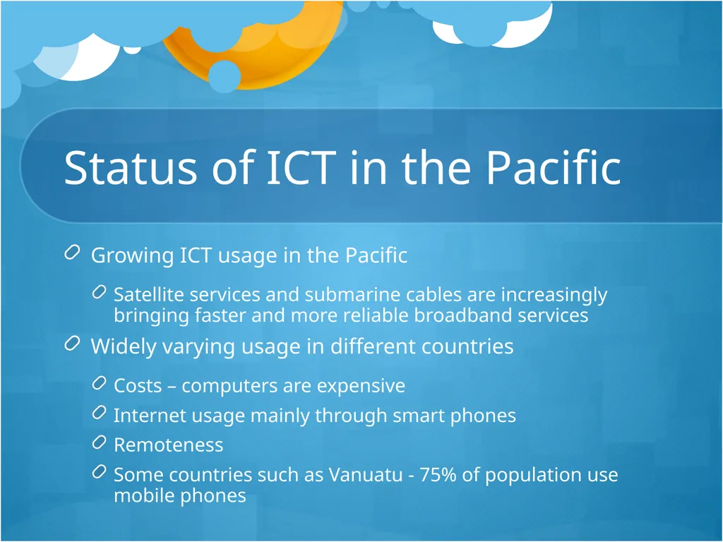Use and non-use of ICT by people with disability - slide 5 of 14