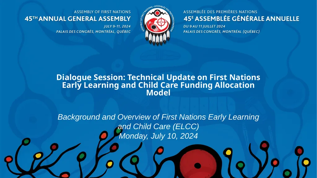 Dialogue Session: Technical Update on First - slide 1 of 9