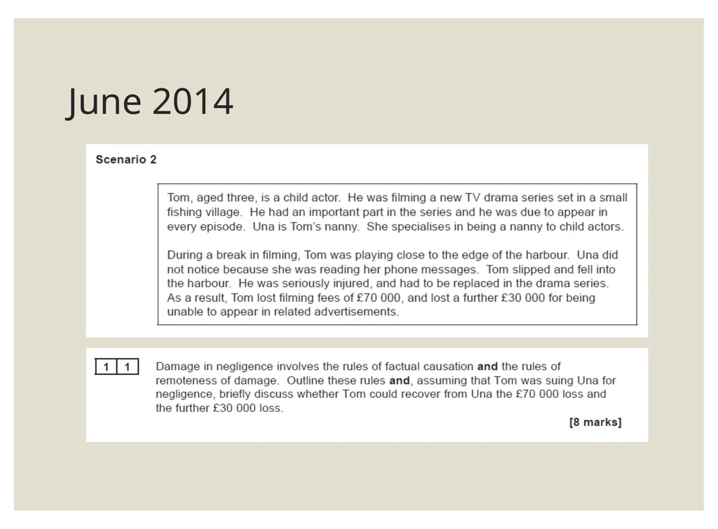 Negligence Law of Tort Negligence “The omission to - slide 17 of 20