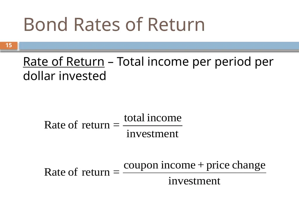 Valuing Bonds Chapter 3 1 Topics Covered 2 Using - slide 15 of 41