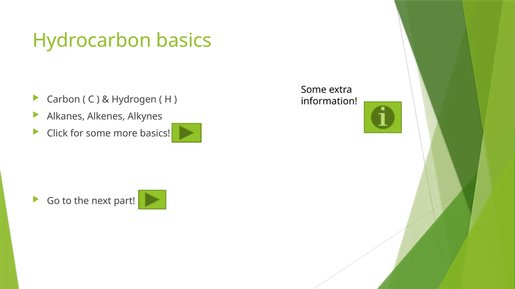 Aromatic Chemistry Index Hydrocarbon basics - slide 3 of 8