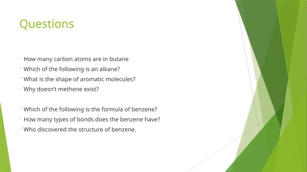 Aromatic Chemistry Index Hydrocarbon basics - slide 8 of 8