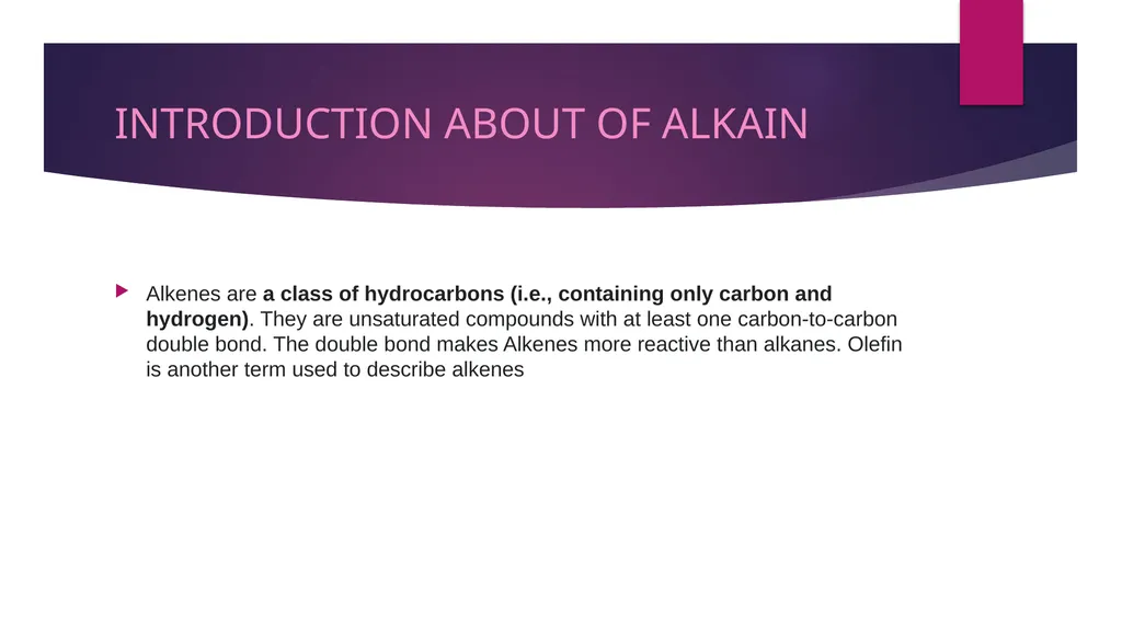ALKANES BY SHAIK NAYAB RASOOL INTRODUCTION ABOUT - slide 2 of 7