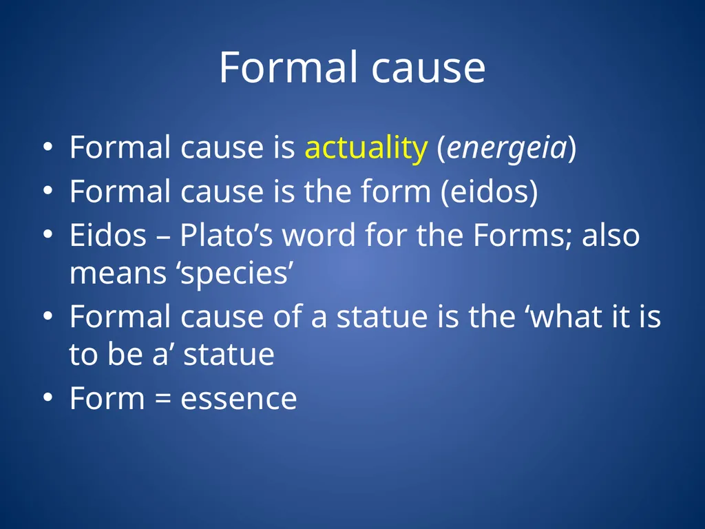Aristotle’s Physics Influences Theory of the 4 - slide 12 of 18