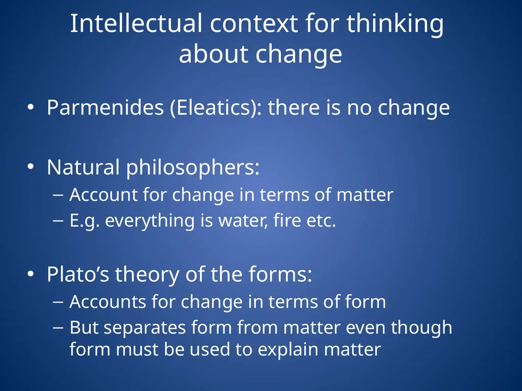 Aristotle’s Physics Influences Theory of the 4 - slide 6 of 18