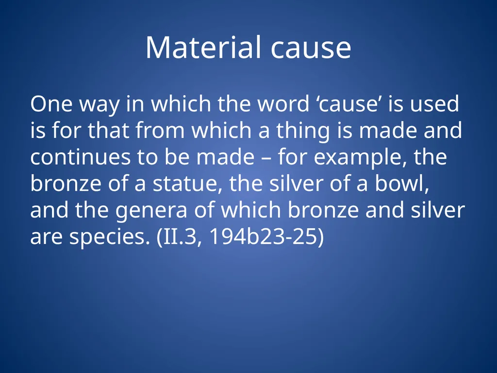 Aristotle’s Physics Influences Theory of the 4 - slide 9 of 18
